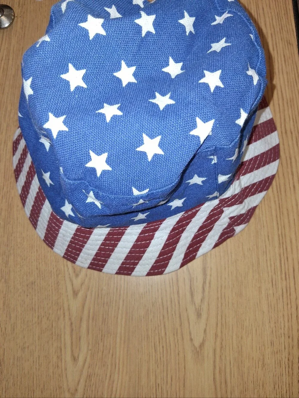 Kids Blue & Red Stars and Stripes Bucket Hat